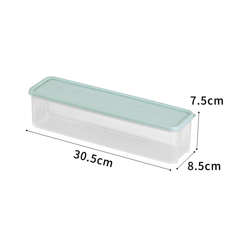 Noodle Storage Box Kitchen Dry Food Spaghetti Container Home Cereal Preservation Storage Box with Cover Refrigerator Storage Box