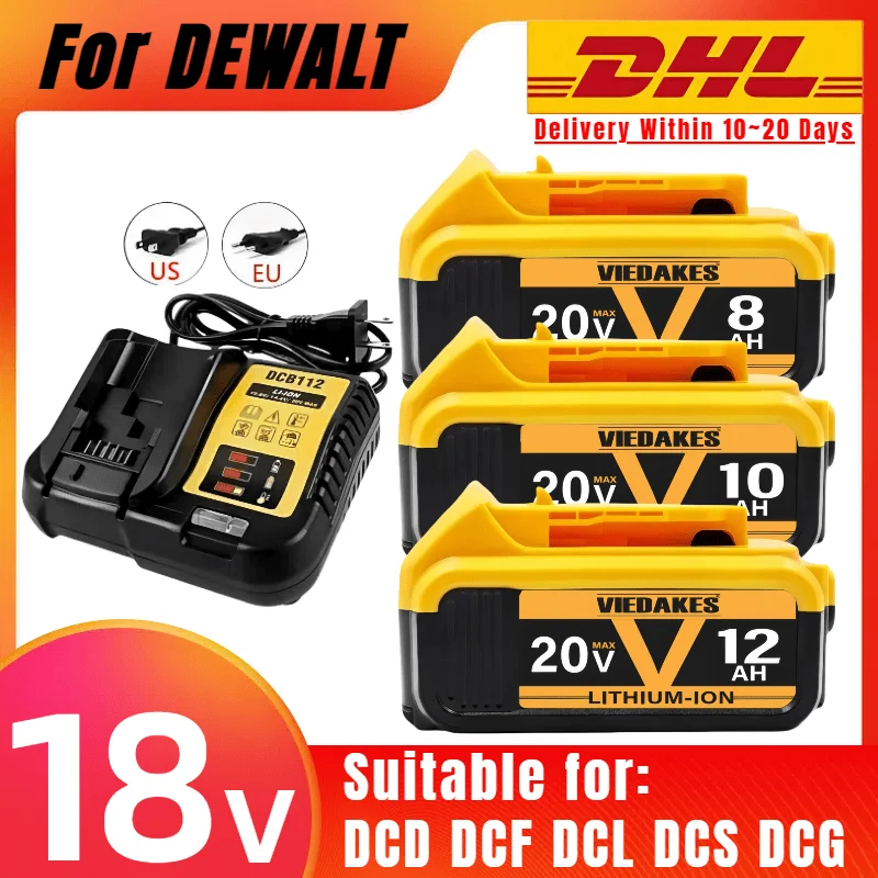 

18v 20v MAX BATTERY for dewalt 18v battery replacement DCD777 / DCD800 DCF887 DCL050 DCS565 / DCS571 18v tools For 디월트 밧데리 20v