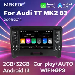 MEKEDE 7 inch HD Touch screen For Audi TT MK2 8J 2006 - 2014 Car Stereo Radio Android Auto Carplay Audio 2 din Receiver WIFI