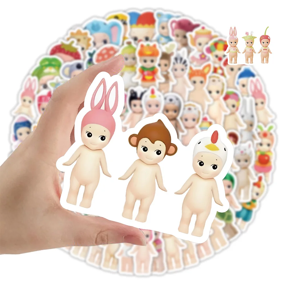 10/30/50/102PCS Sonny Angel Stickers Cute Cartoon Graffiti Sticker Luggage Laptop Guitar Car Bike DIY Decals Scrapbook Kids Toys