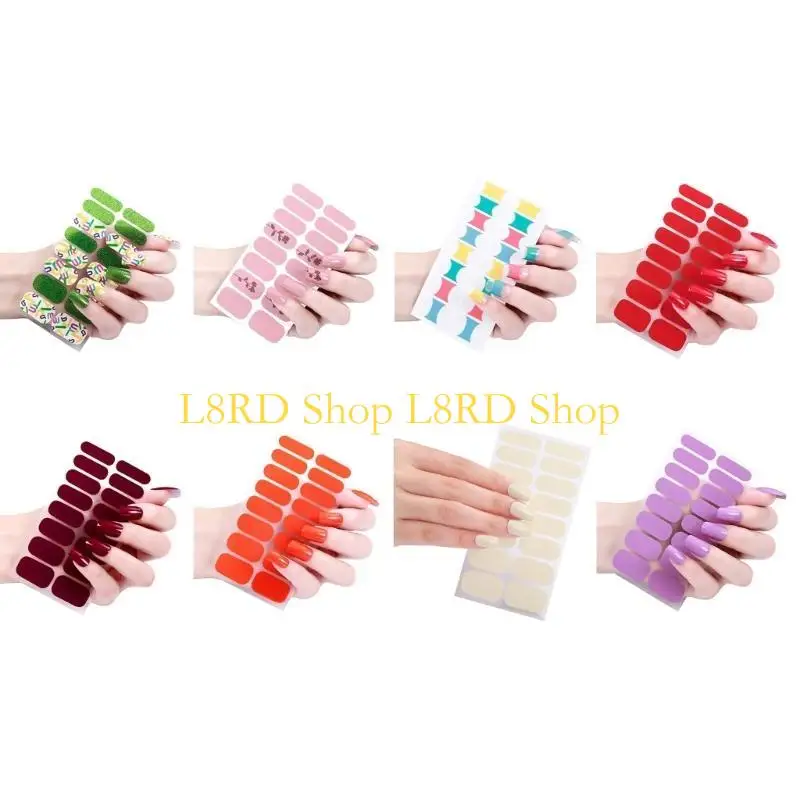 L8rd Selbstkleber Nagellack Streifennagelaufkleber für UV -Lampe SETT