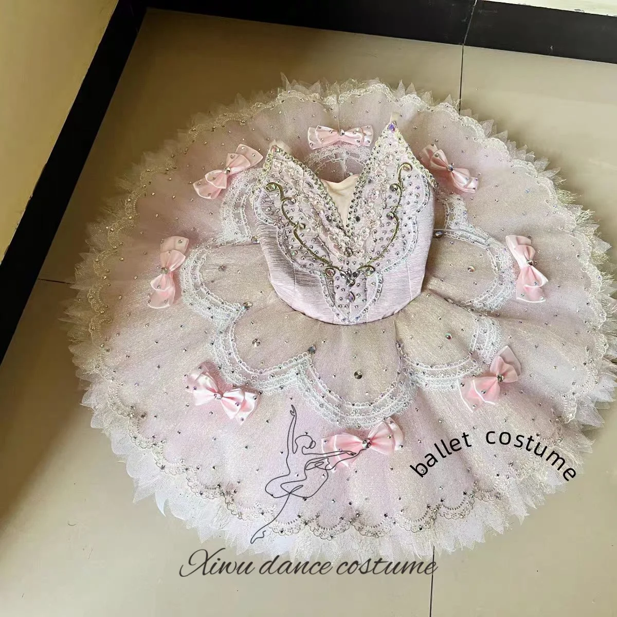 라일락 캔디 요정 변형 여성 발레 드레스 공연 투투 드레스 어린이 및 성인 맞춤형 경쟁 의상