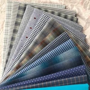 Puppenkleidung hergestellt, japanisches Patchwork, handgefertigte Materialien, mehrfarbiges Tuch, handwerkliches Patchwork, 23x33 cm, 14 Stücke, Stoffbrokade 8 Hauptverkaufsbrokado - №8