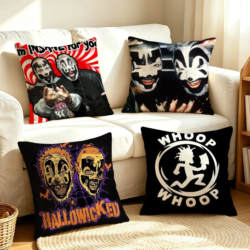 Band I-Insane C-Clown P-Posse-S cushion cover Soft Smooth Pillow Case Hidden Zipper Washable Decorative Couch Office Gift
