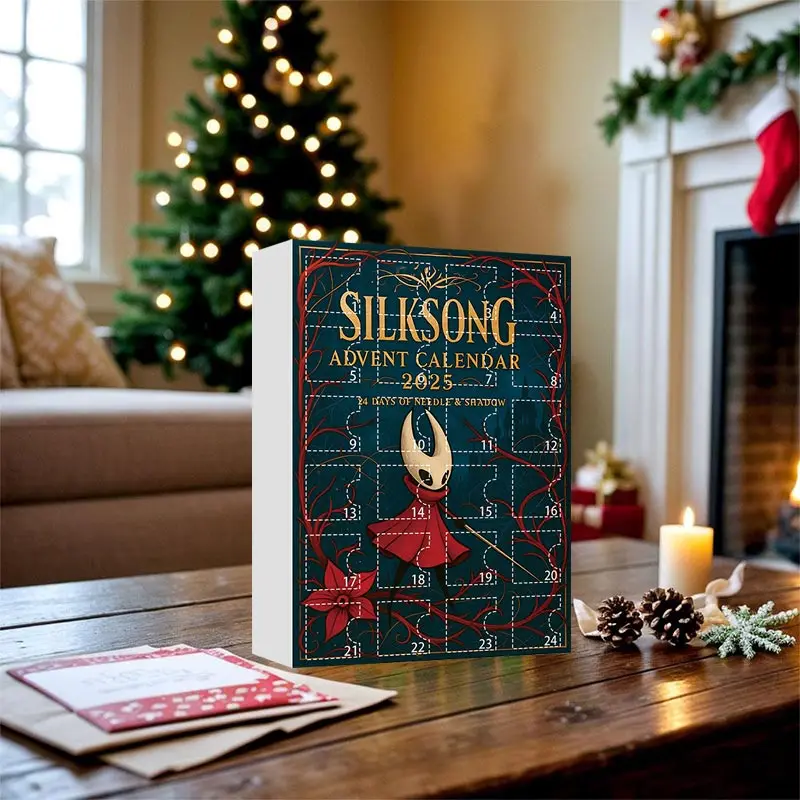 Calendário de contagem regressiva de natal oco cavaleiro surpresa caixa cega 2d plana acrílico pingente decoração da árvore de natal adulto criança2026