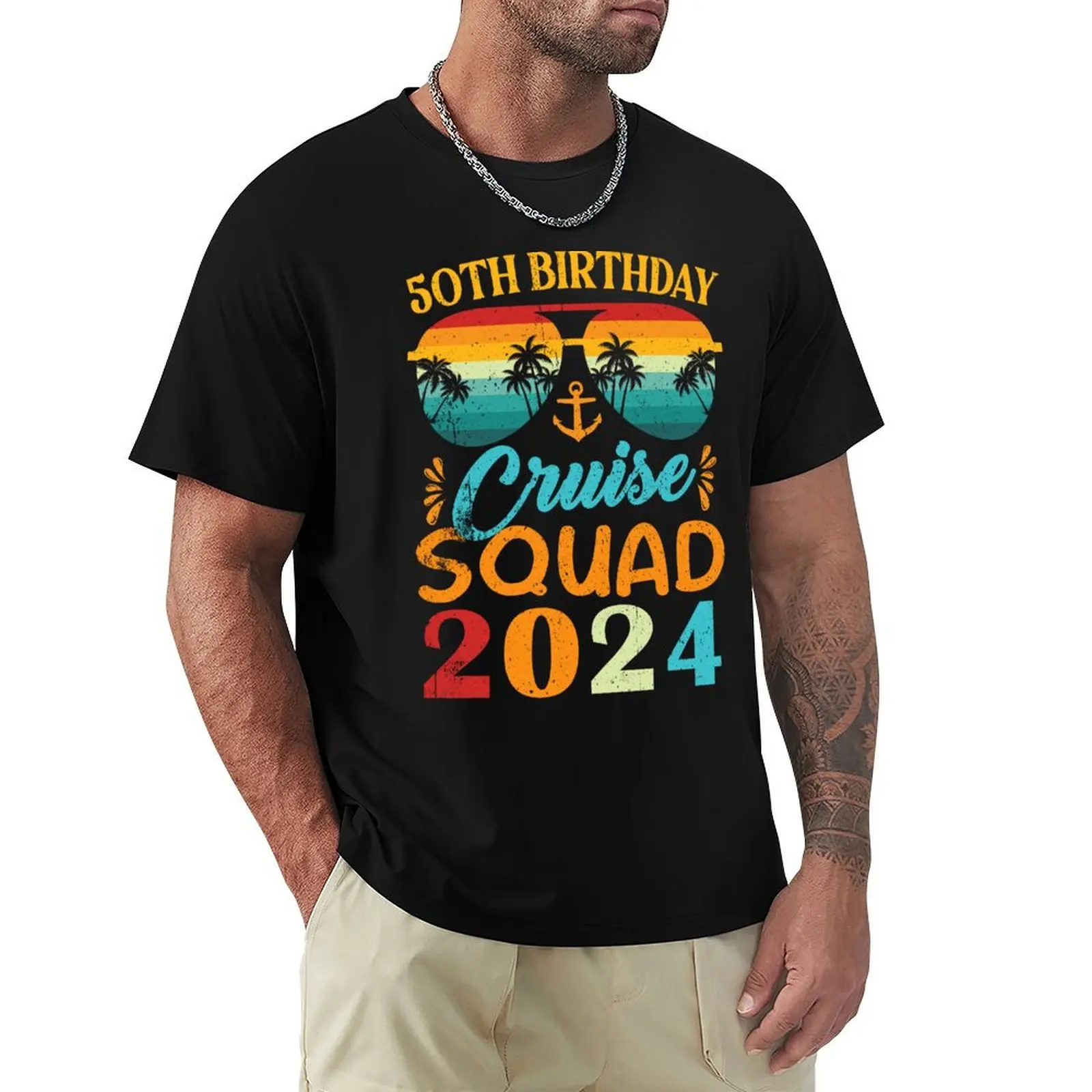 50th Cruise Squad Shirt, Birthday Cruise Squad Shirt, Cruise Birthday TShirt, Cruisin On My Birthday Shirt, Matching Shi T-Shirt