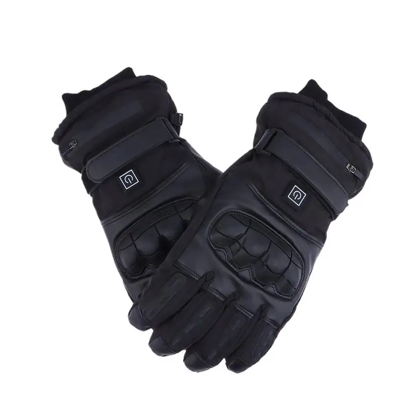 AliExpress Velishy 1 Pair Motorcycle Cycling Heated Tactical Gloves Anti-slip Touchscreen Warm Gloves Outdoor Long-lasting Warmth Windproof Gloves