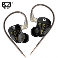 KZ DQS Wired Earphones HiFi Stereo Bass Music Headphones In Ear Sport Metal Earbuds Noise Cancelling Gaming Headset PK EDX PRO