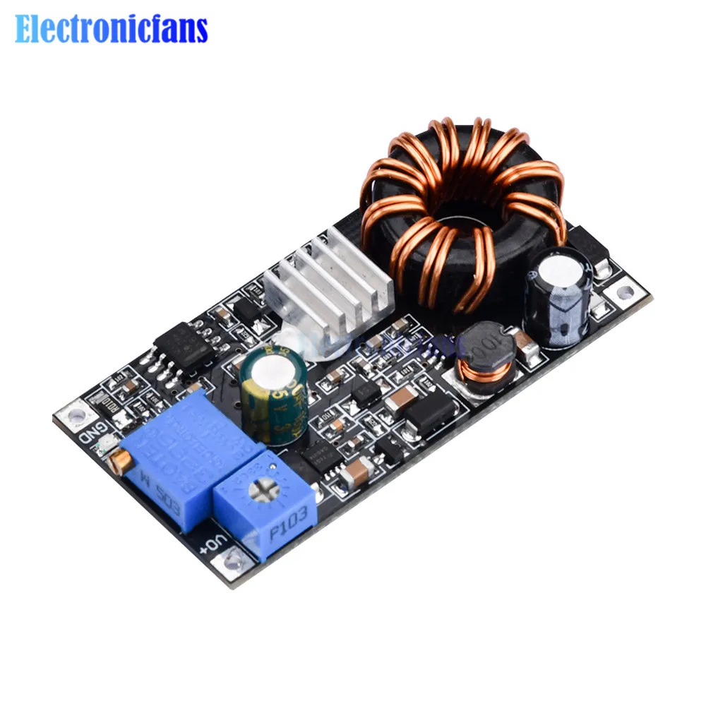 DC-DC 2.7-20V to 4.5-20V Low Voltage Adjustable Step Up Converter Boost Constant Current Synchronous Rectifier Power Module 30W