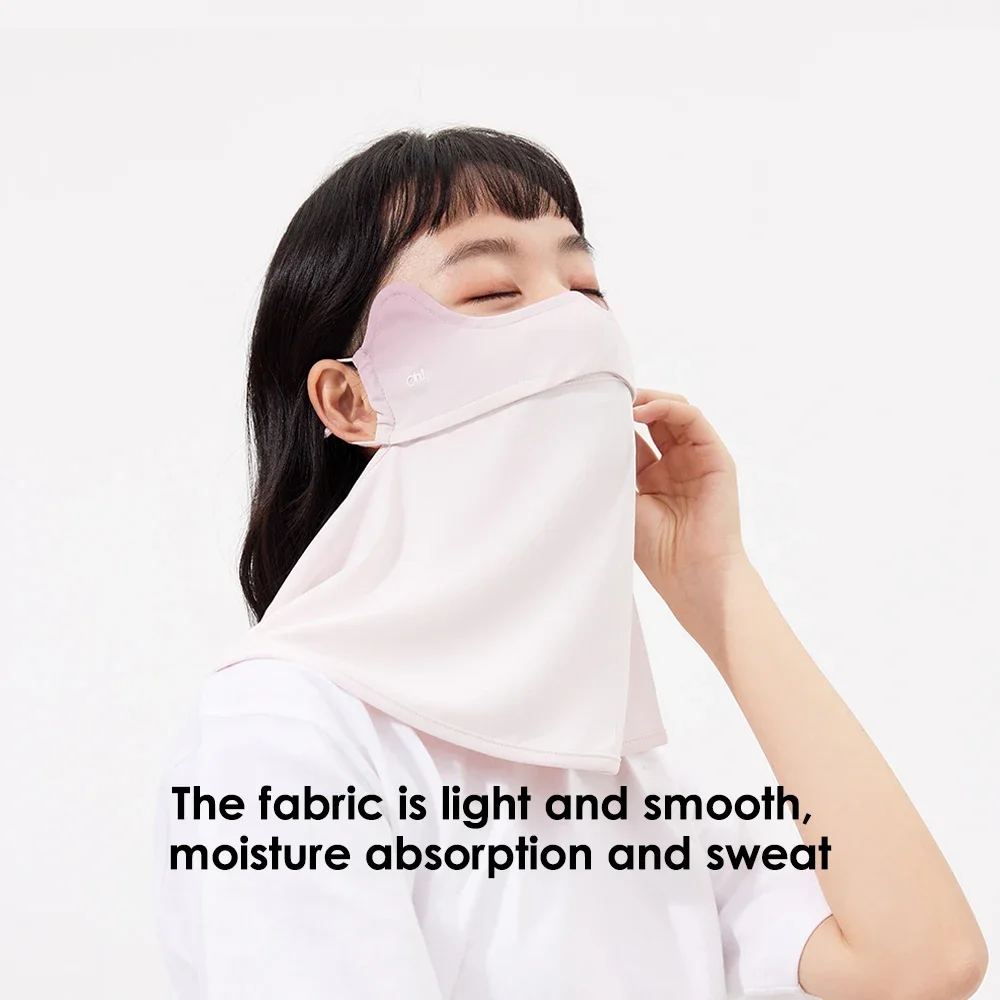 OhSunny Women Face Cover with Neck Summer Outdoor Anti-Dust Sun Protection Quick Dry Soft Breathable Washable Adjustable