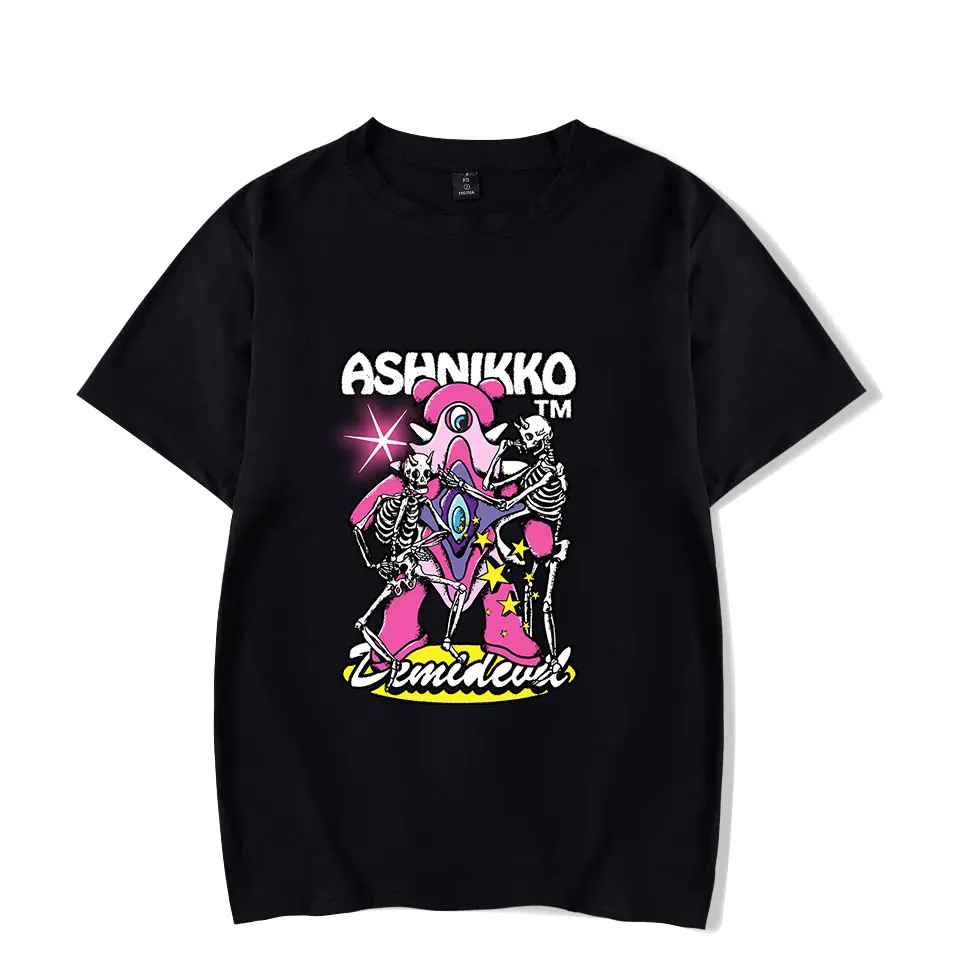 Ashnikko T-Shirt Merch Skeleton Dry Hump 2023 Popular Graphics sided Print O-Neck Unisex Trendy Casual Short Sleeve Tee Shirt