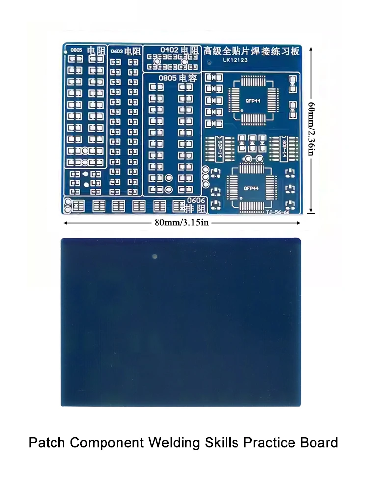 Zestaw do ćwiczeń lutowania komponentów 08 Patch, płytka PCB do samodzielnego montażu SMD/SMT, zestaw do ćwiczeń umiejętności lutowania, elektroniczne projekty. — zdjęcie produktu 7