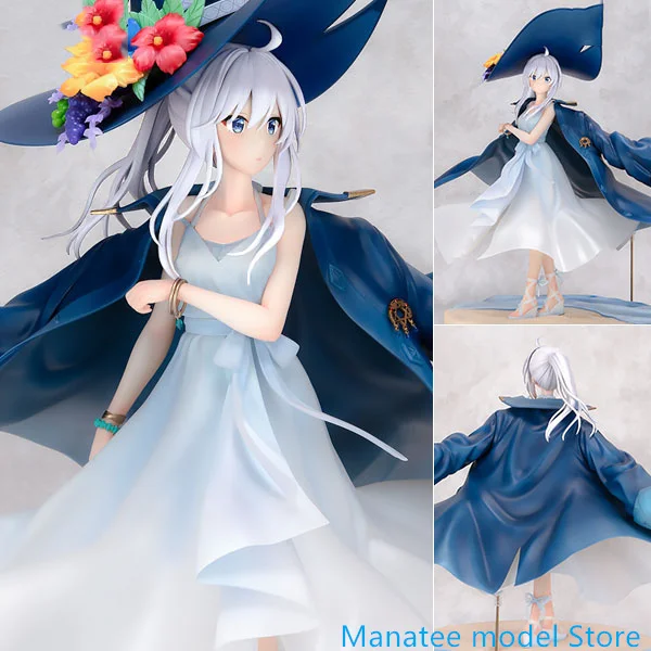 FuRyu Original Majo no Tabitabi Elaina Summer One-piece Dress Ver. 1/7 PVC Action Figure Anime Model Toys Collection Doll Gift