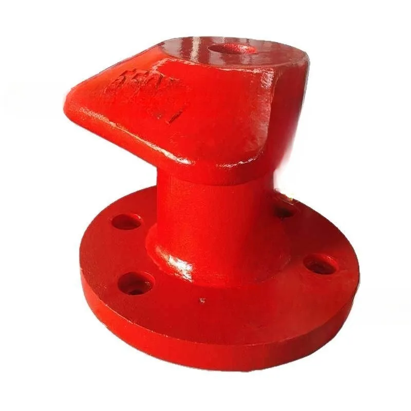 Single and Double Column Bolt Ship Pile Cast Steel Mooring Pile Ship Parts Mooring Column Round Bottom Boat Column