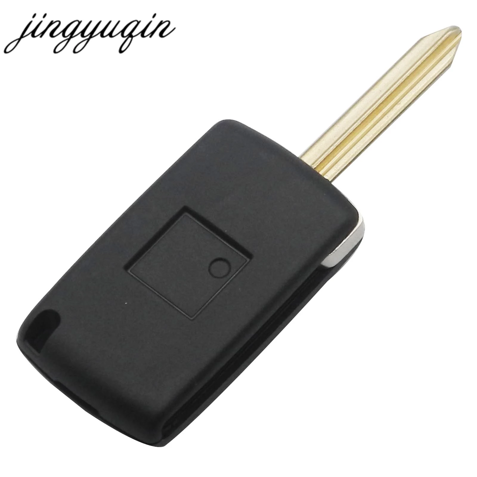 jingyuqin Uncut/Cut Modified Flip Remote Key Shell dla Citroen Xsara Picasso Berlingo 2002-2008 2-przyciskowy składany pokrowiec na pilota