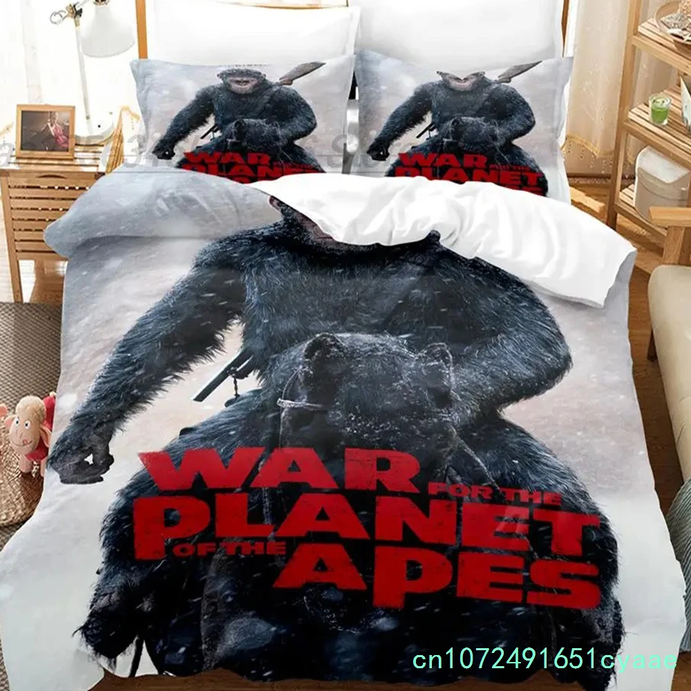 Planet Of The Apes Bedding Set Single Twin Full Queen King Size Bed Set Aldult Boy Bedroom Duvetcover Set 3D Print Bed Sheet Set - view 2