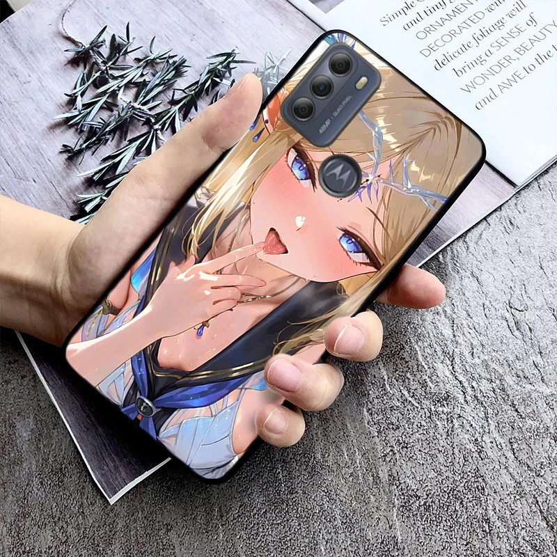 

Phone Case For Moto G85 G55 G05 G14 G75 G31 G50 G10 G20 G30 G60 G13 G32 G84 G54 G53 G72 G24 Power Anime Girl