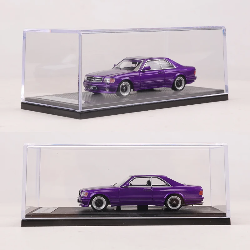 Rhino Model RM 1:64 560 SEC AMG Purple/Silver Alloy Model Car