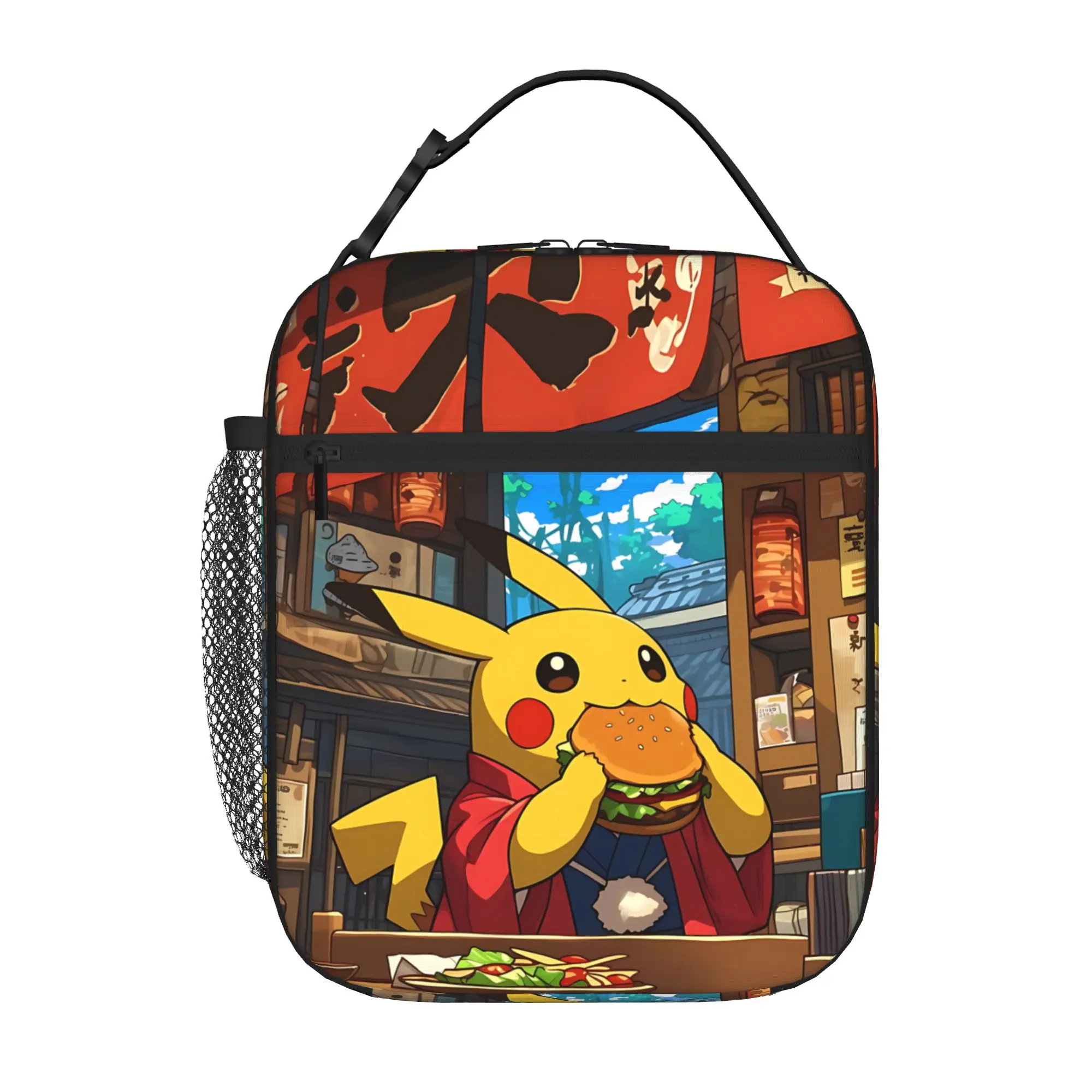 Pokemon Large Capacity Thermal Insulation Lunch Bag Insulation Bento Pack Rice Bag Pikechu Like Food Storage Picnic Bags Tote
