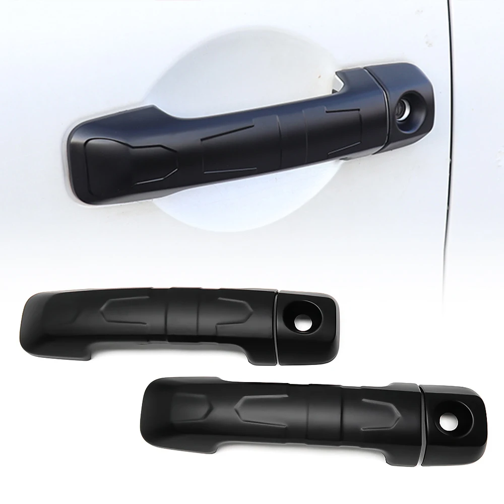 

For Toyota FJ Cruiser XJ10 2006-2020 4Pcs ABS Car Door Handle Frame Cover Trim Matte Black Color Exterior Car Accessories