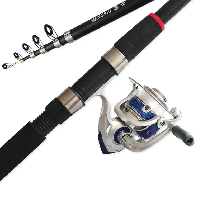 OEM Fast delivery 1.8m-3.6m Telescopic lure sea rod with reel Fishing  Accessories hook float Combo set For salt fresh water