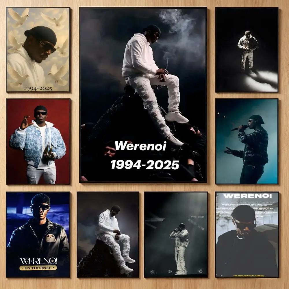 Melodic Musician W-Werenoi Poster Classic Self-Adhesive PP Wall Sticker for Living Room Bar Decor Gift