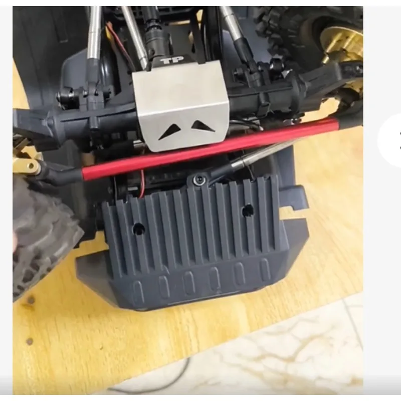 For CROSSRC EMO XL2 1/8 Scale RC Crawler Realistic Engine Skid Plate Front Scratch Guard Upgrade Parts Damage-Free Installation