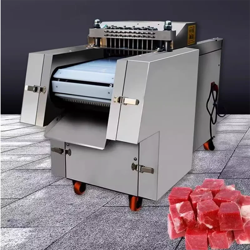 

China Automatic Industrial Chicken Raw Frozen Meat Cuber Dicer Cutting Machinery Machine