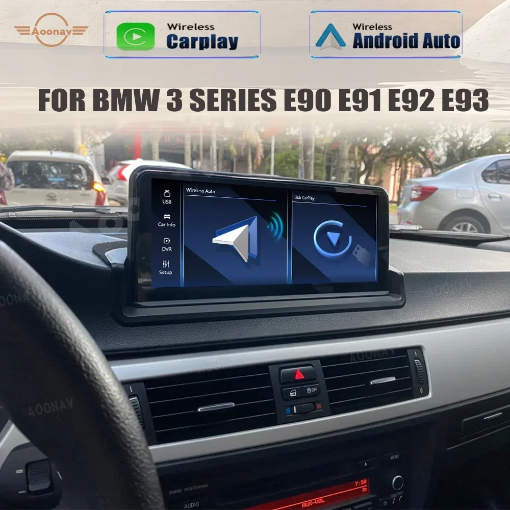 Linux Dual System Car radio For BMW 3 Series E90 E91 E92 E93 GPS Multimedia iDrive android auto wireless carplay Head Unit