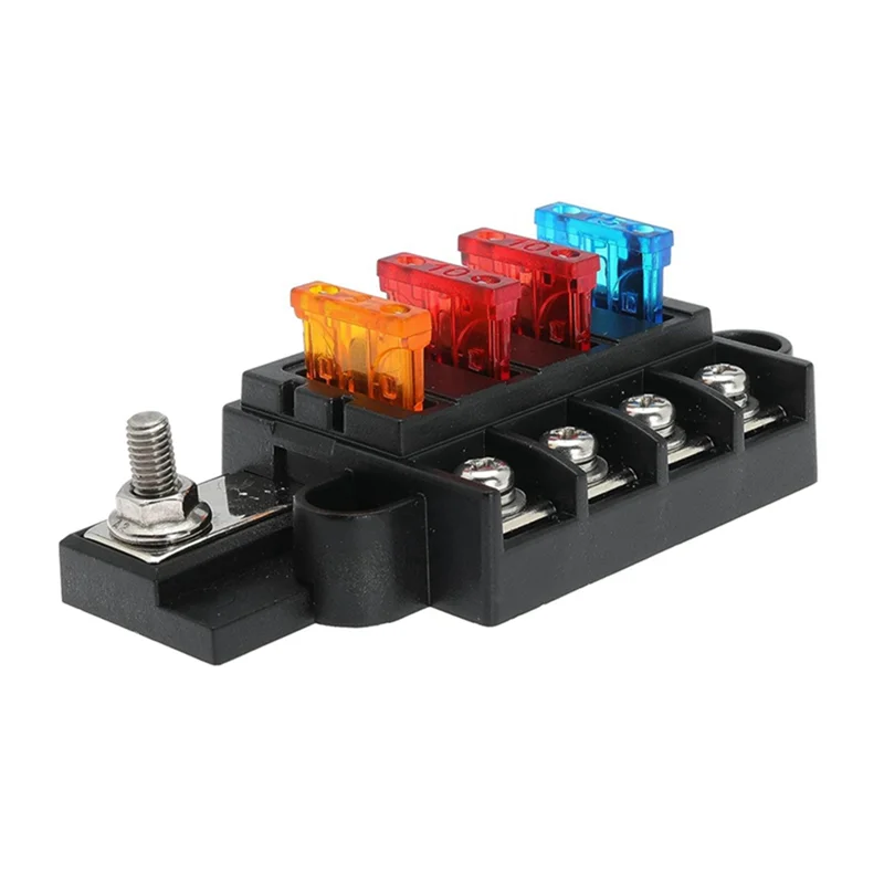 4 Circuit Fuse Block for ST Blade 5045 with Cover for Marine