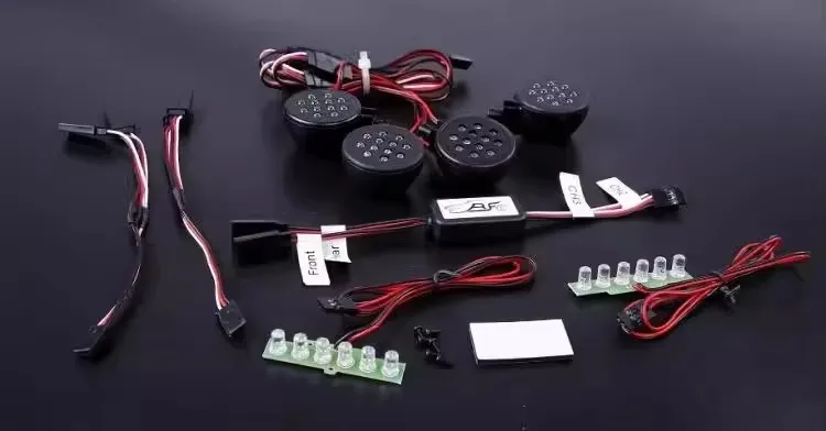 Support de lampe entièrement métallique, usinage de précision CNC, ensemble de lampes télécommandées pour ROFUN KM HPI BAJA 5T 5SC