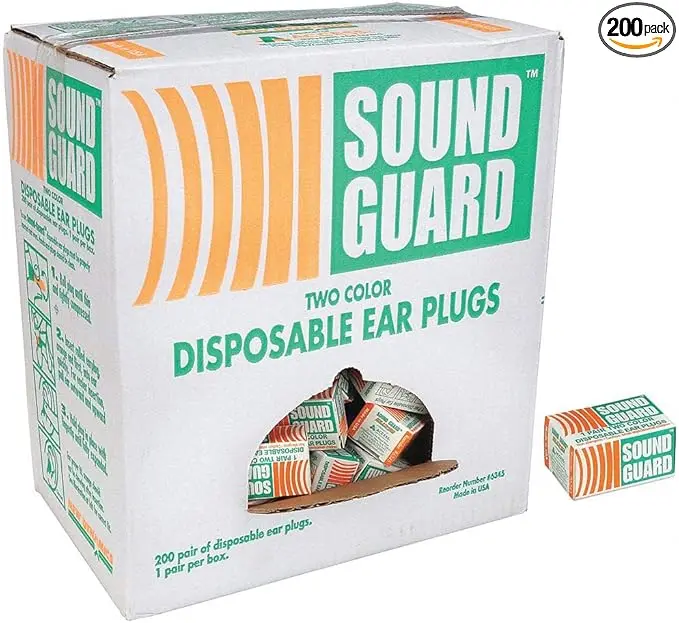 AbilityOne - 6515001376345 - SoundGuard™ Foam Ear Plugs - 200 Units