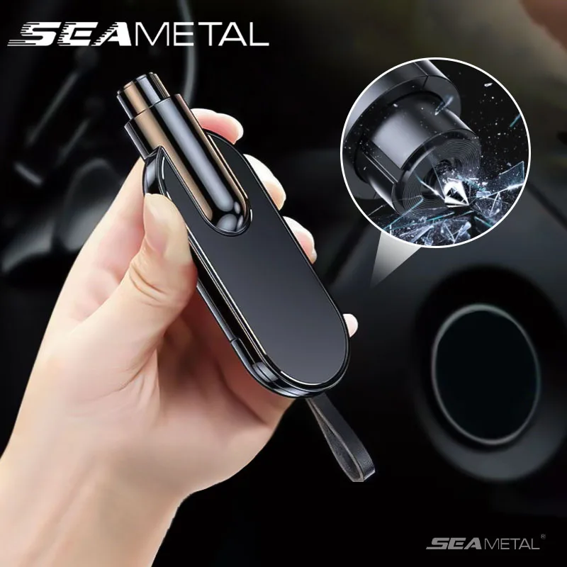 SEAMETAL Car Safety Hammer Auto Emergency Glass Window Breaker Seat Belt Cutter for Life-Saving Car Emergency Escape Tool