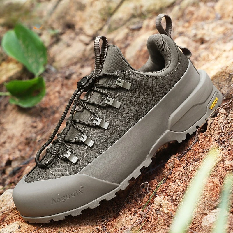 Luxury Brand Hiking Shoes Mesh Breathable Sport Shoes For Men Comfortable Climbing Shoes Anti-Slippery Mountain Shoe For Men