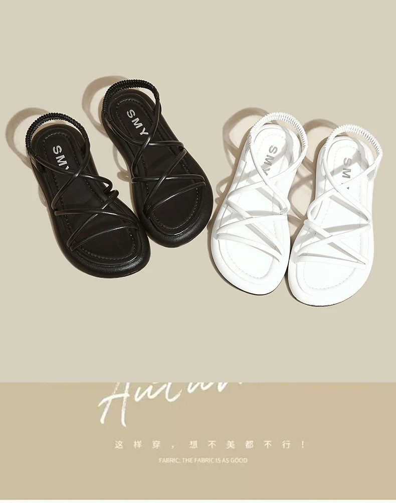 Dikke Zool Sandalen Vrouwen 2024 Nieuwe Zomer Zachte Zool Verhoogde Casual Romeinse Sandalen Kleine Damesschoenen Sandalias Mujer Sandaal