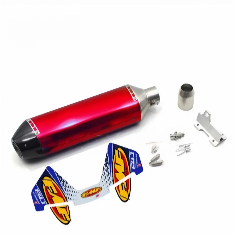 51mm Einlass FMF Style 4-Takt Motorrad Slip-On Auspuff Schalldämpfer mit Halterung für KTM 450 EXC RC390 DRZ400 R1 R3 R6