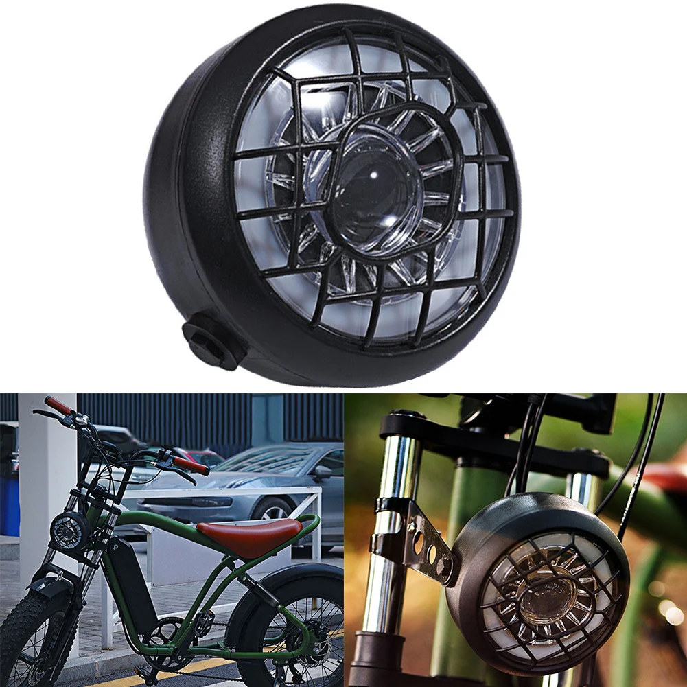 1pcs Bicycle 60/48/36/12V Headlight For Electric Bike Front Light Fat Bike Eletric Vehicle Light Off-road Headlights