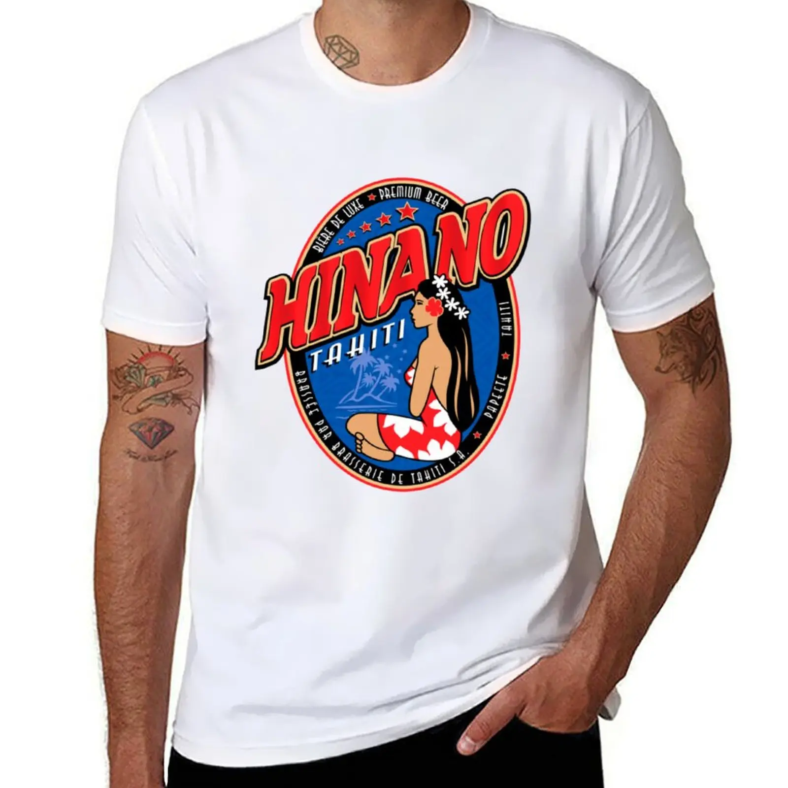 

Hinano Tahiti T-Shirt t shirts for man slim fit man t shirts for men casual T-Shirt