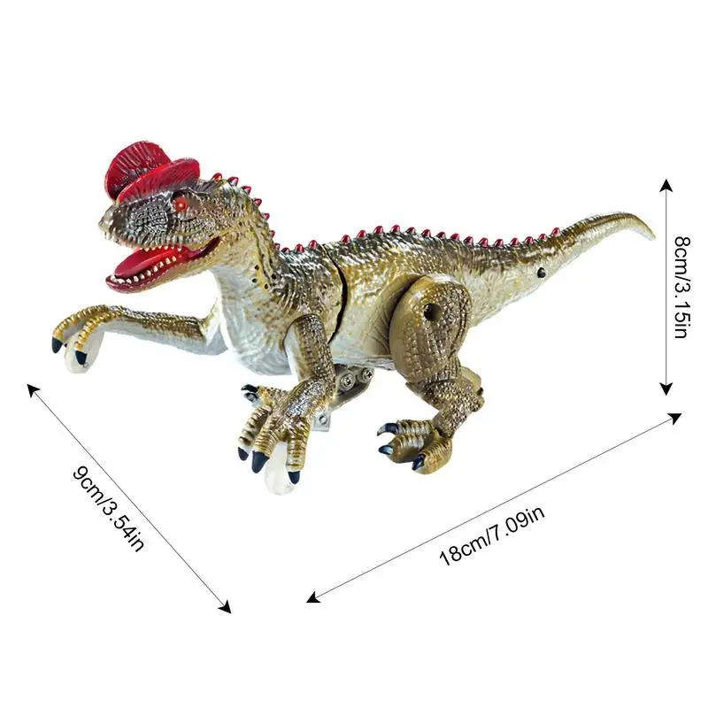 Dinosaurios de Control remoto, juguetes navideños para niños con luces ambientales, caminando y sonidos, figuras de dinosaurios para niños y niñas