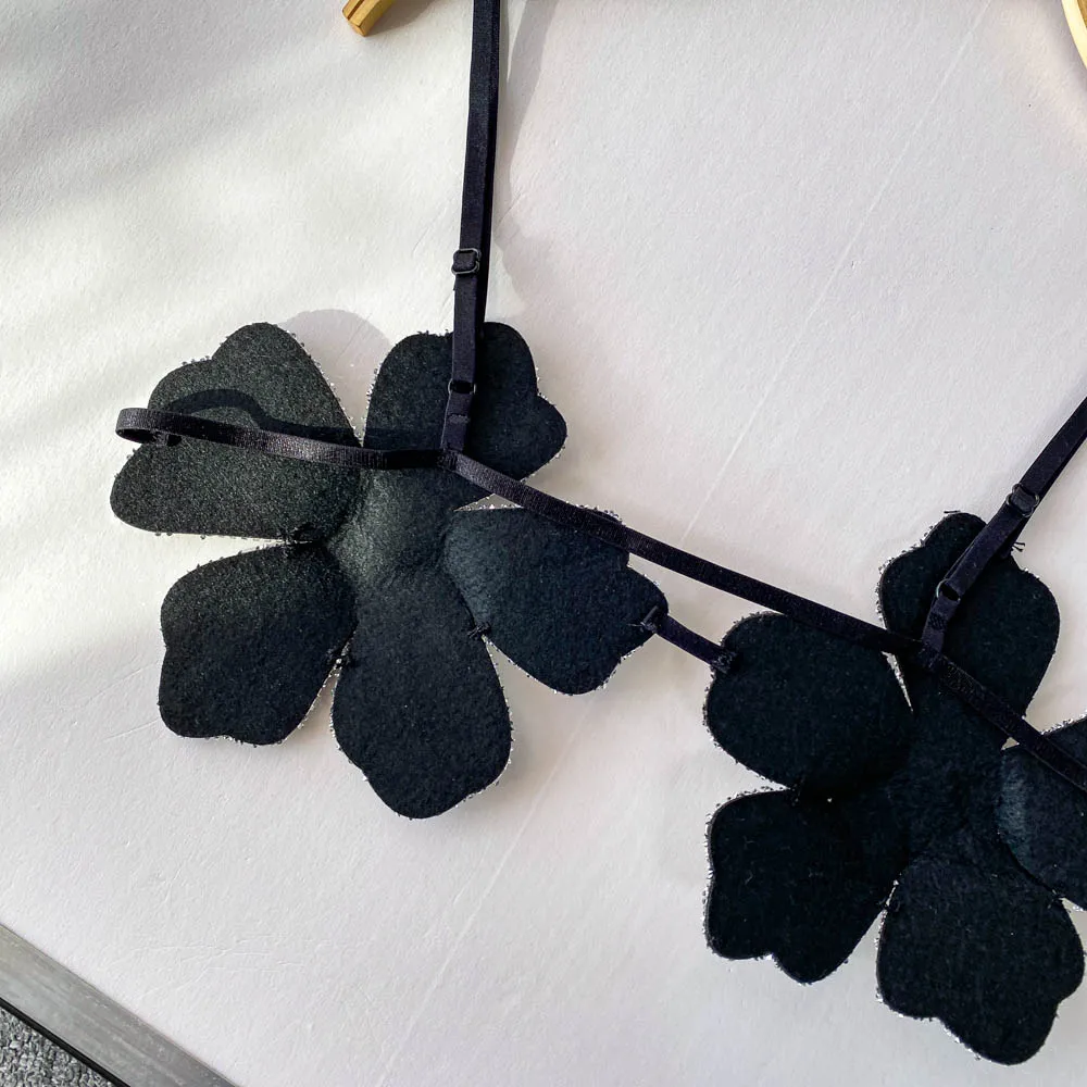 Y2k clothes Flower Shaped Crystal Craft Super Short Top Sexy Girl Bustier vest Birthday Party Body Chain Bra summer Tank top