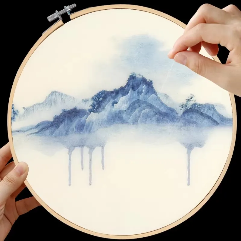 

Набор для вышивания DIY Su – пейзажный узор, предварительно напечатанный стартовый набор для начинающих, декор для дома