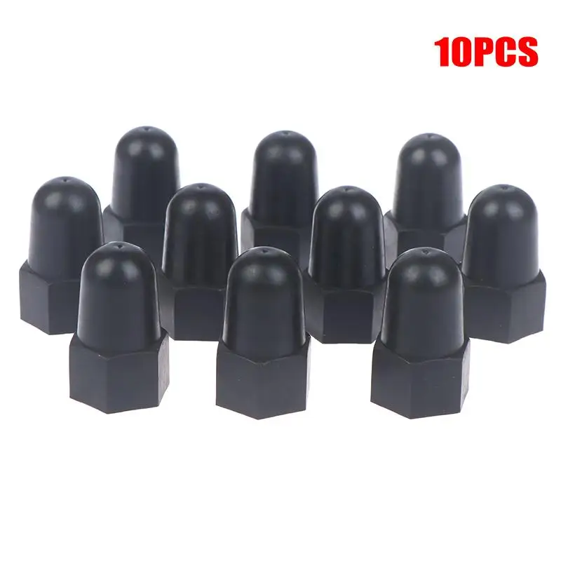 New 10PCS Lengthen Nut Cap Hexagonal Nut M6 M8 M10 M12PE Plastic Nut Protection Caps Hex Screw Protective Sleeve