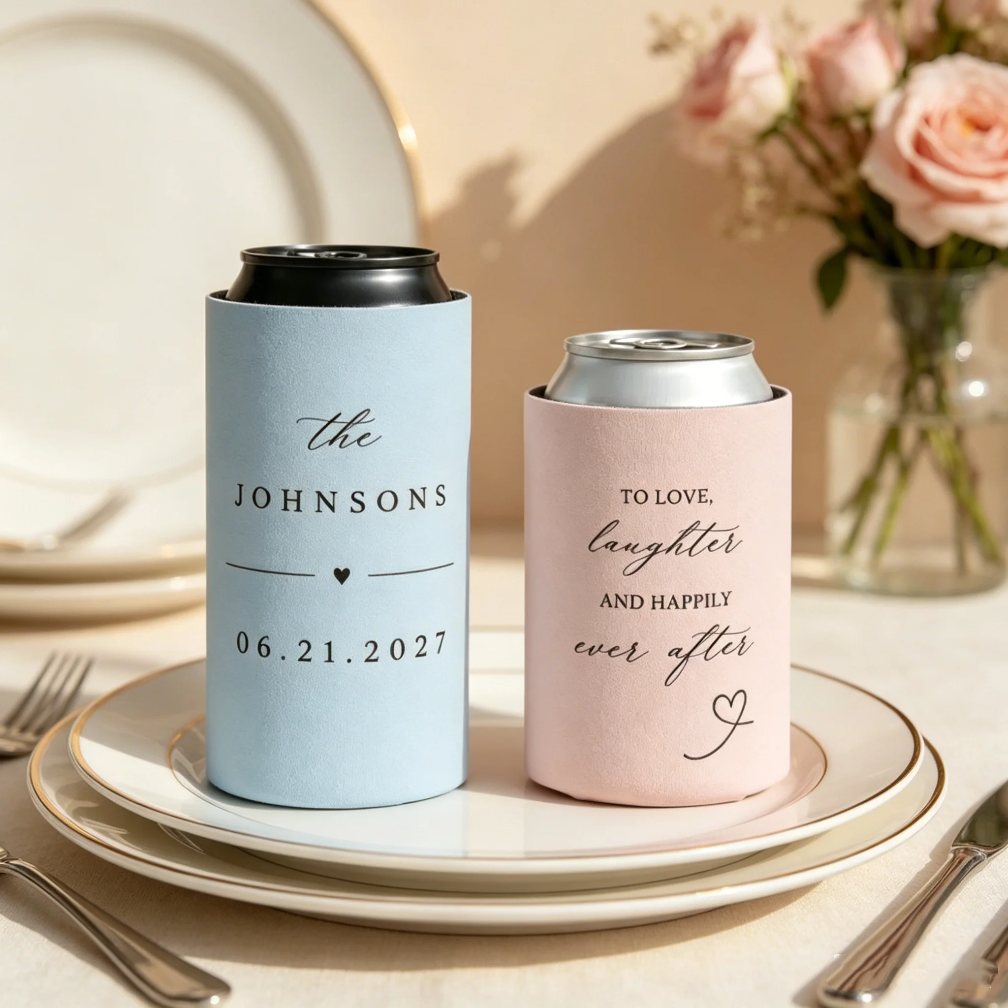 10/20/30 piezas de enfriadores de latas personalizados para recuerdo de boda |   Koozies Personalizados |   Fundas para Bebidas para Despedida de Soltera |   Recuerdo para Invitados de Boda |   Bachelo