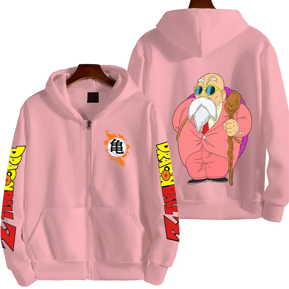 Jaqueta de Casal Dragon Ball Master Roshi Anime Cartoon 2026 Nova Moda Casual Tendência de Rua Harajuku para Homens e Mulheres