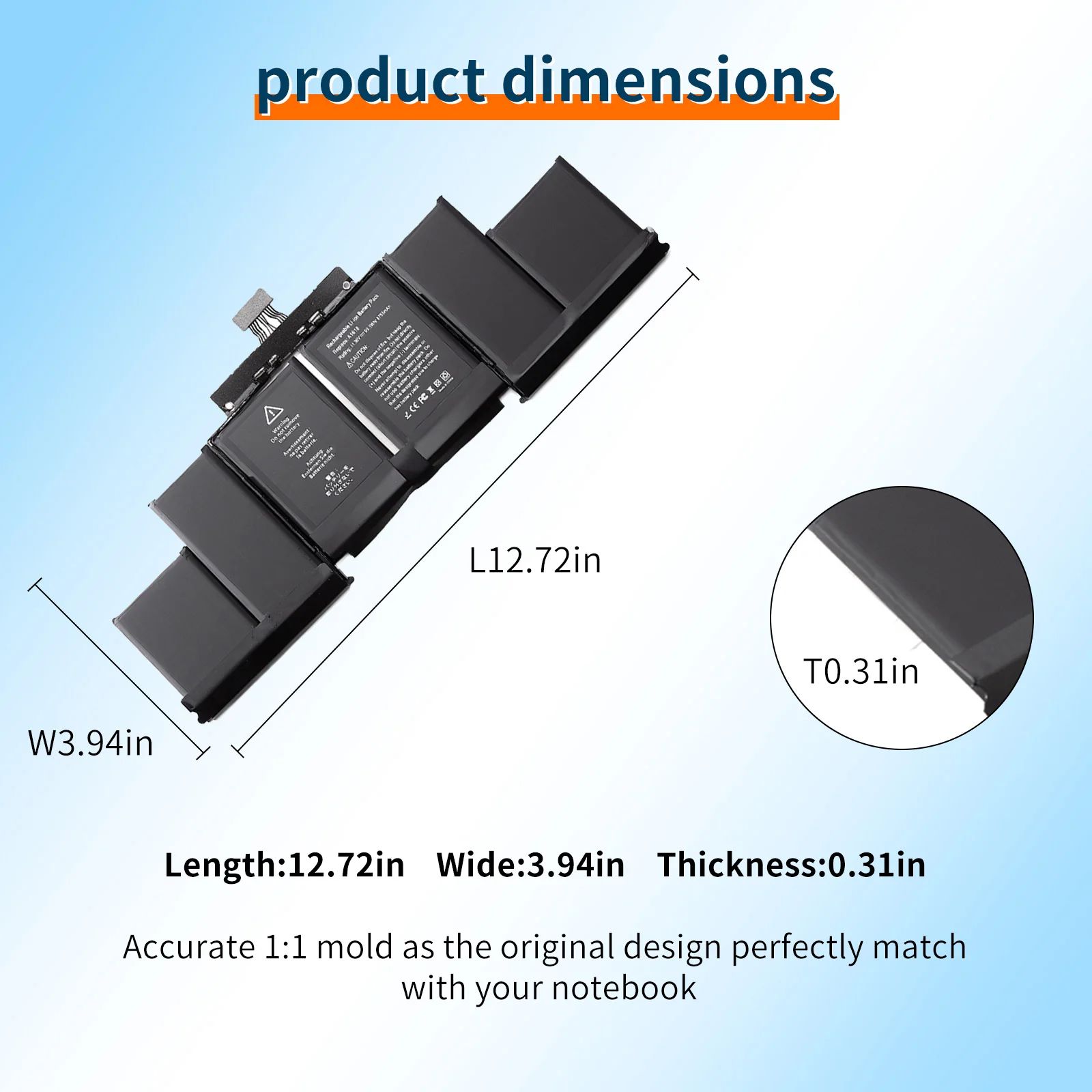 Imagem -03 - Bateria para Apple Macbook Pro Bvbh 11.36v 99.5wh A1618 15 Pol Retina A1398 2023 Ano 02000079 Mjlq2ll a Mjlt2ll a