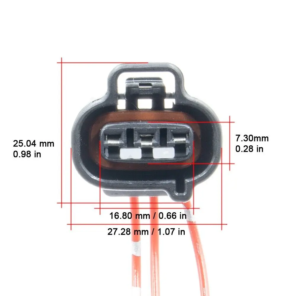 3 Way Connector for Toyota Gearbox Vehicle Speed Sensor (VSS) W58 R154 - LX12 83181-12020 / 83181-12040 / 83181-35080