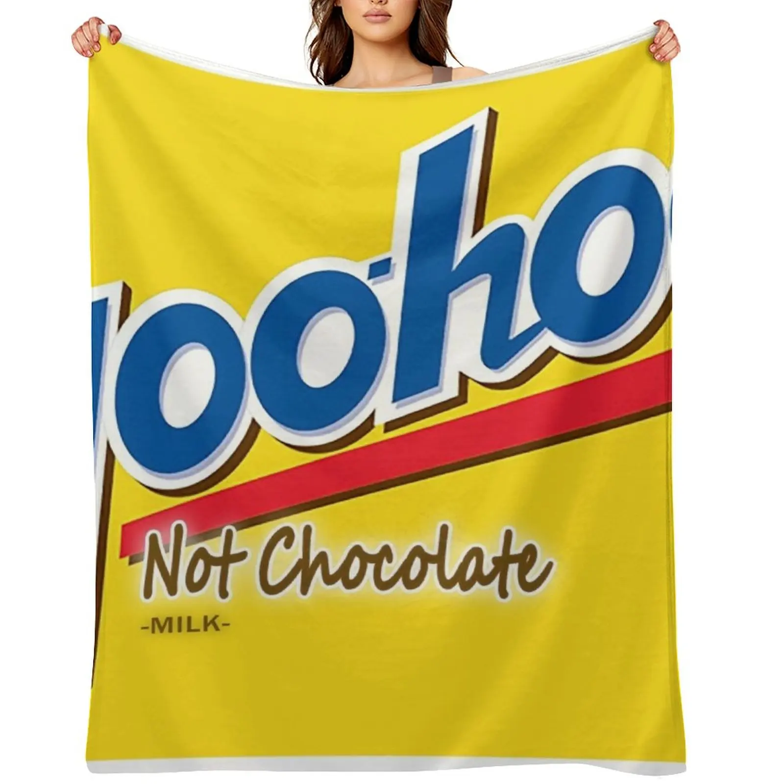 Manta de Felpa con Estampado de Yoo-hoo, No es Leche con Chocolate, Cálida para Invierno, para Acampar, Mudanzas, Mantas Peludas