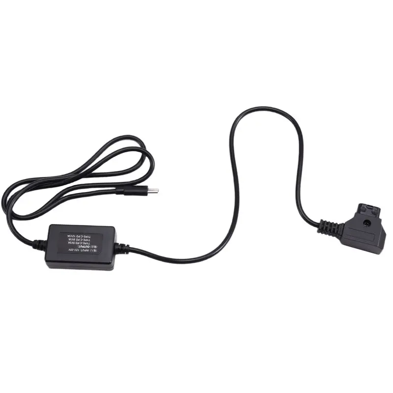 QWE-For Camera Compatible D Tap Male To Type-C Power Cable 3A Multi-Function Fast Charging High Efficiency Multi Guards