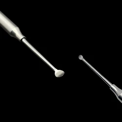 2PCS Dental Implant Stainless Steel Double Ends Surgial Excavator Spoon Dentist Bone Curettes Oral Care Restorative Cavity Tool