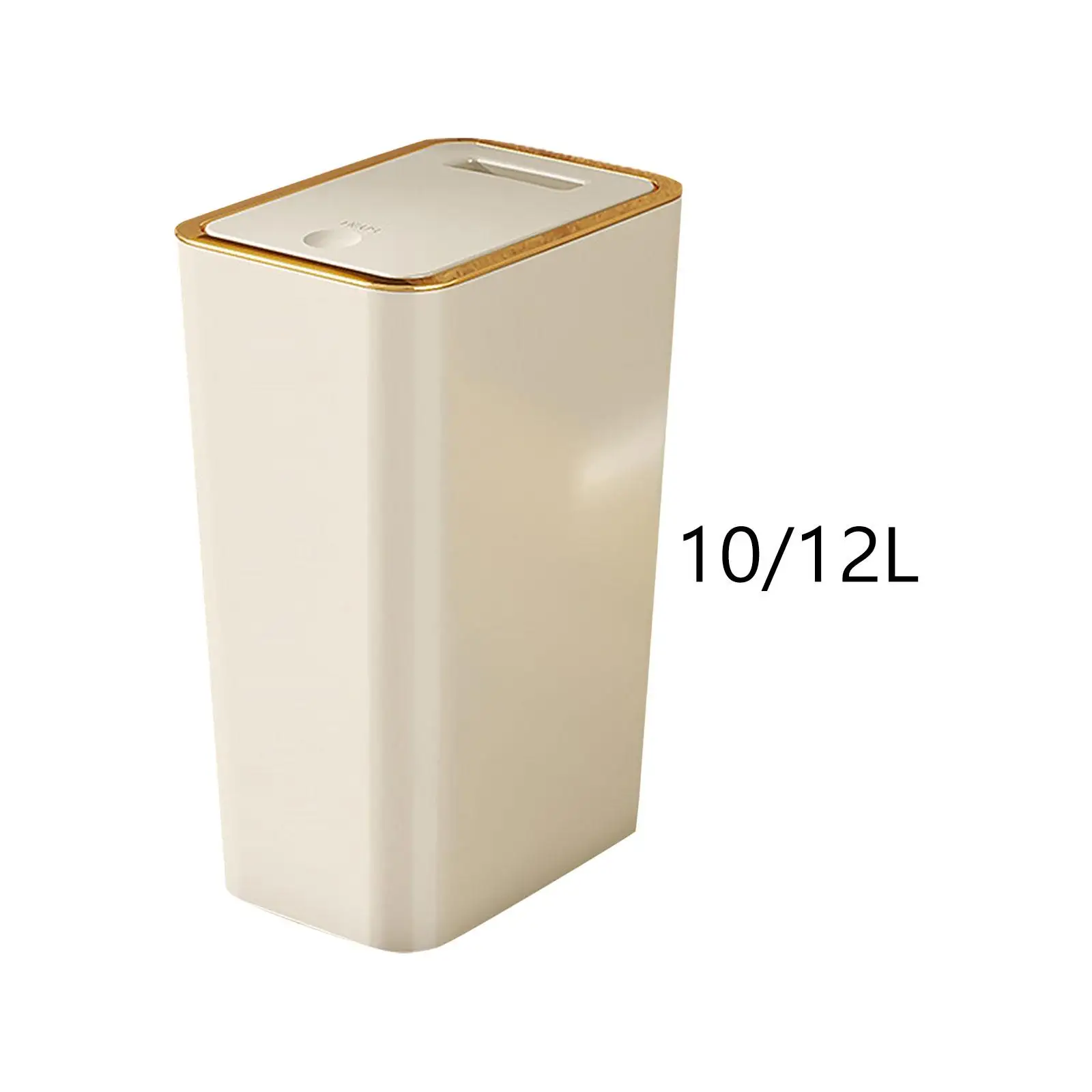 Slim Narrow Garbage Can Rectangular Dustbin Rubbish Container Trash Can with Lid Kitchen Wastebasket for Kitchen Entryway